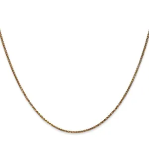 14k Yellow Gold 1.20mm Diamond Cut Spiga Chain