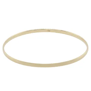 9ct Yellow Gold 3mm Bangle