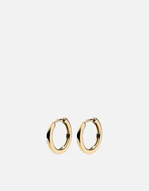 Aeri Huggie Earrings, 14k Gold