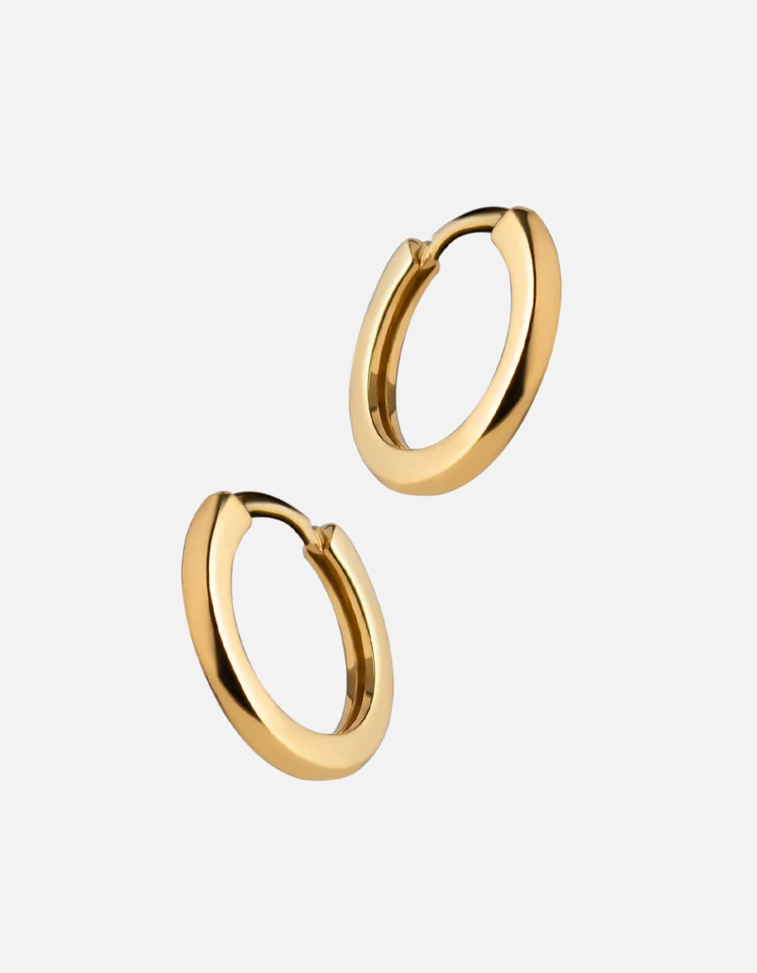 Aeri Huggie Earrings, 14k Gold