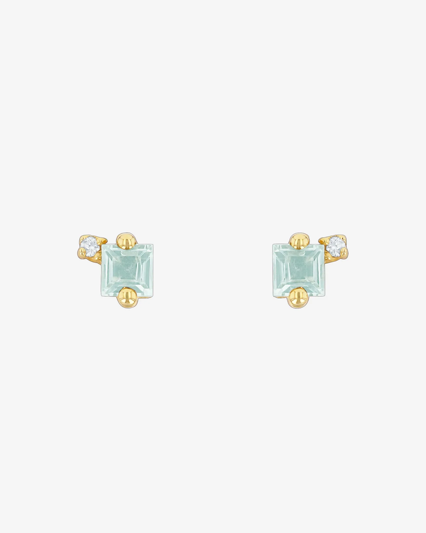 Amalfi Princess Burst Green Amethyst Studs