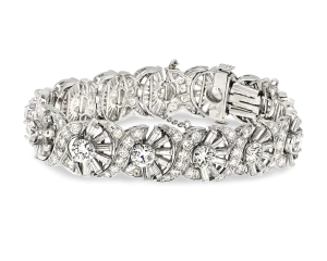 Baguette and Round Diamond Bracelet