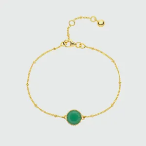 Barcelona May Chrysoprase Birthstone Bracelet