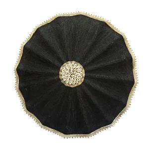 Beaded Cameroon Shield Umbrella - Black