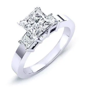 Bellflower - Princess Lab Diamond Engagement Ring (IGI Certified)