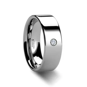 BRISTOL | Tungsten Diamond Ring Flat