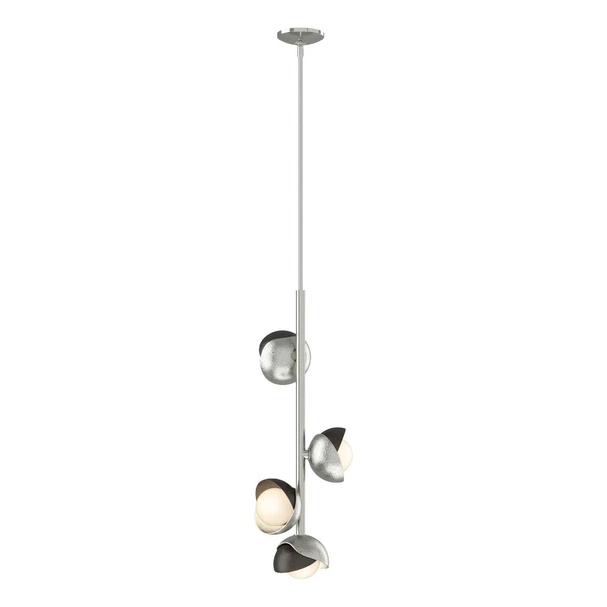 Brooklyn 12 in. 4 lights Pendant Light Sterling finish