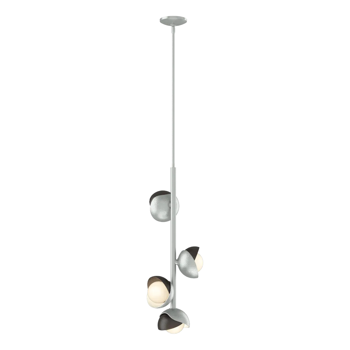 Brooklyn 12 in. 4 lights Pendant Light Vintage Platinum finish