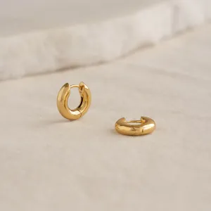 Chunky Huggie Hoop Earrings - Tove