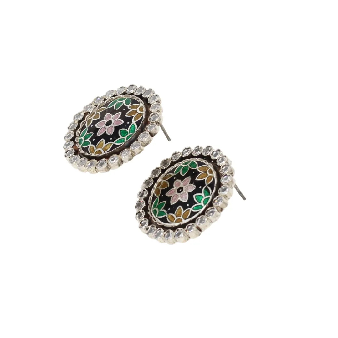 Classic Charm: Sophisticated Handcrafted Silver Earrings by Sangeeta Boochra