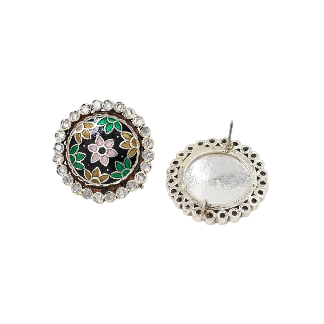 Classic Charm: Sophisticated Handcrafted Silver Earrings by Sangeeta Boochra