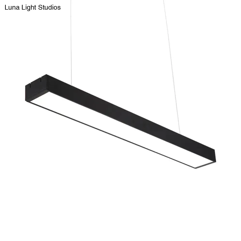 Contemporary LED Ceiling Light Fixture in Sleek Black - Available in 3 Widths