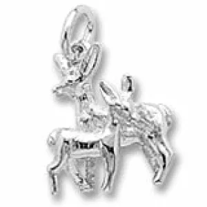 Doeandfawn Charm In Sterling Silver