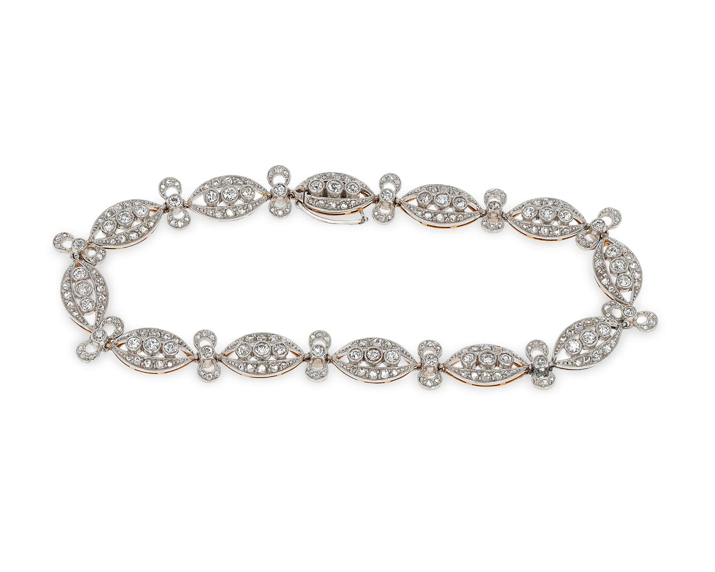 Edwardian Diamond Bracelet, 1.55 Carats