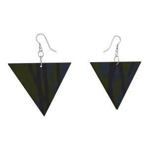 EFFORTLESS Geometric Wooden Drop Earrings