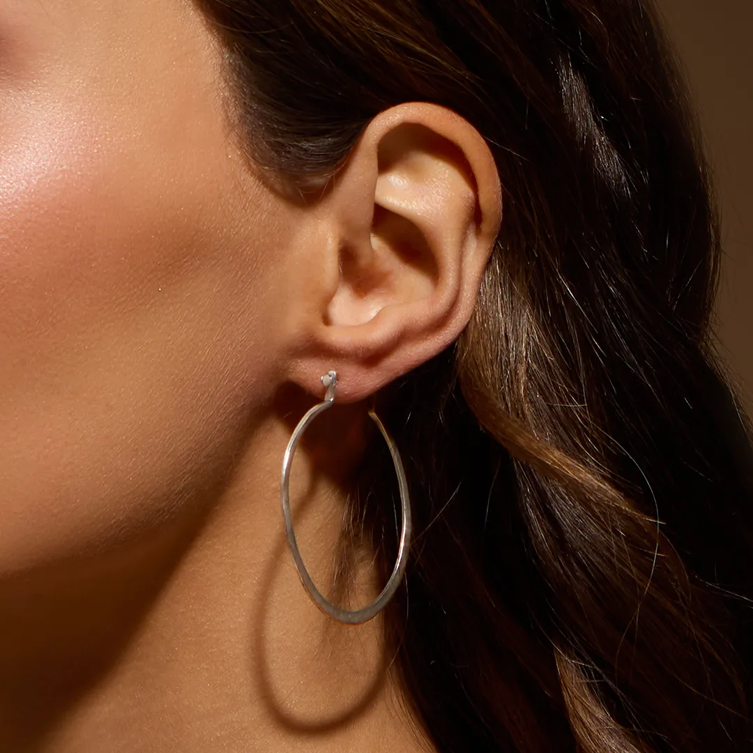 Effortless Simplicity Silver Earrings