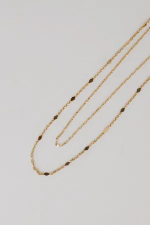 Eleanor Gold Layered Chain Necklace