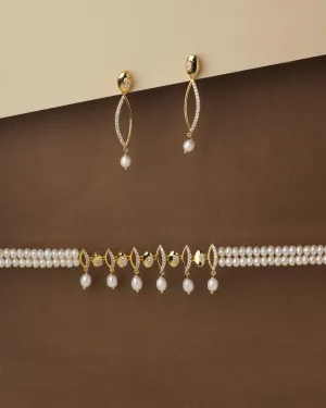 Elegant Pearl Necklace Set