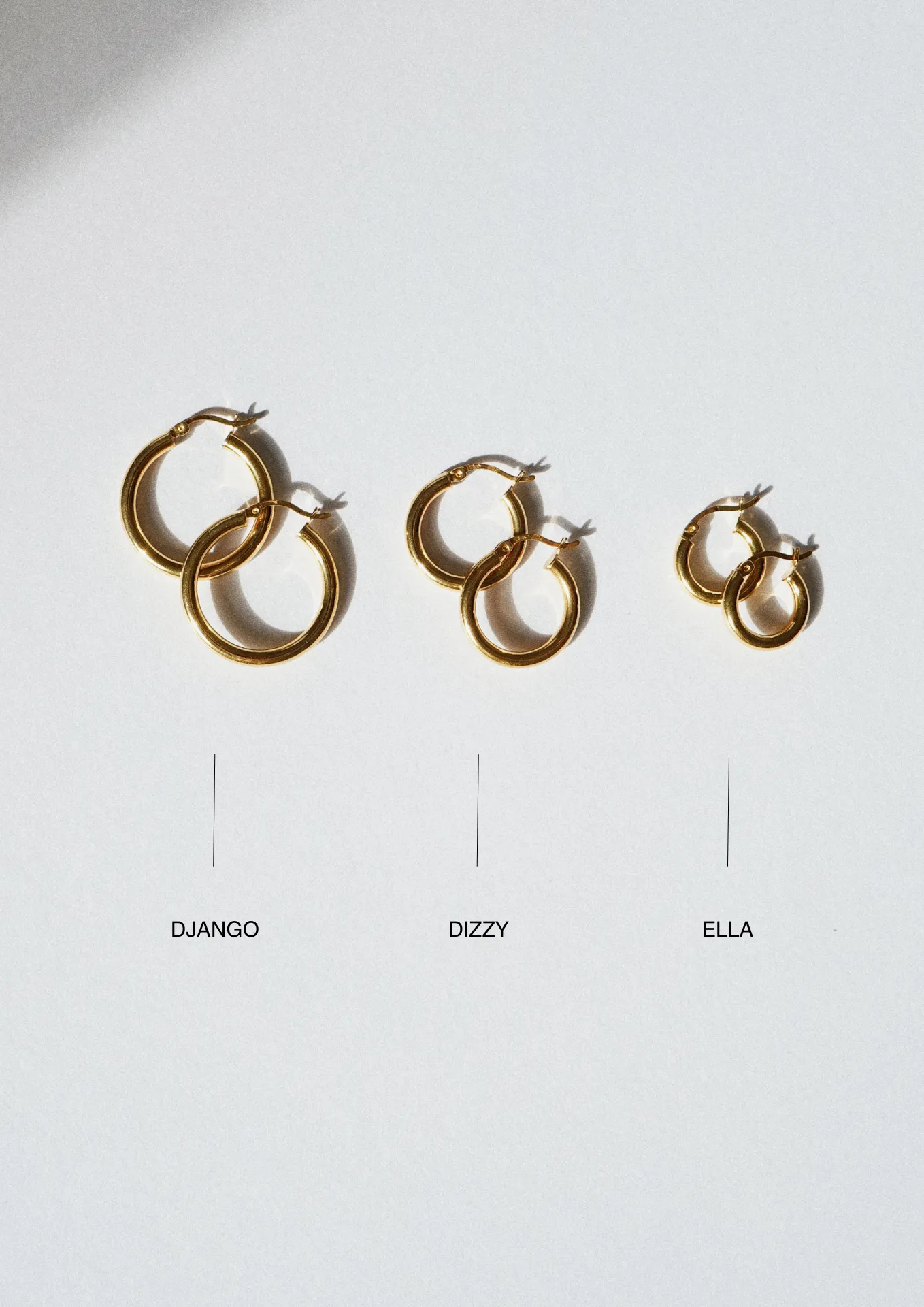 Ella Hoops Gold