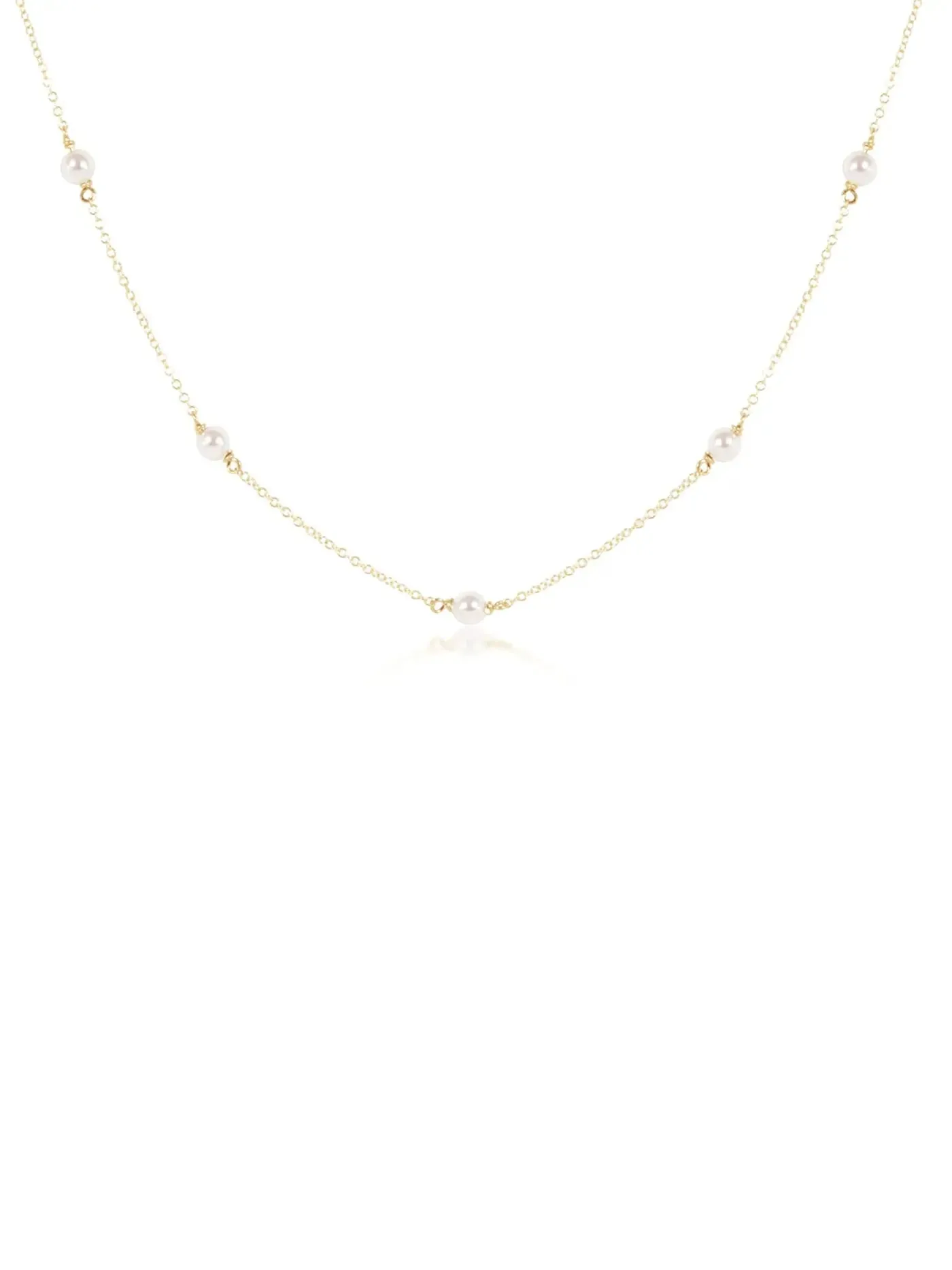 enewton Classic Simplicity Chain Pearl Bead Choker: 4mm