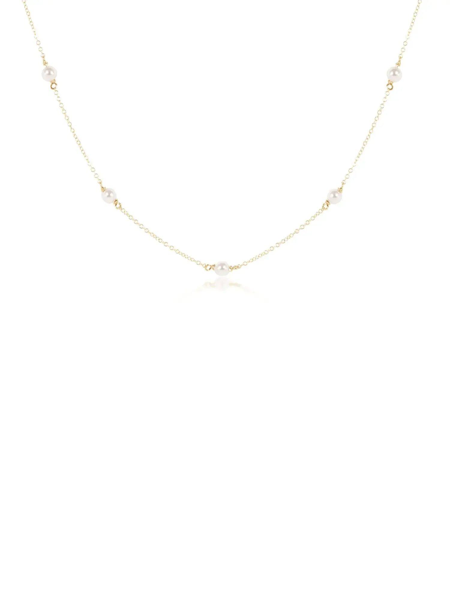 enewton Classic Simplicity Chain Pearl Bead Choker: 4mm