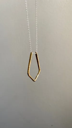 Etched Ring Holder Necklace