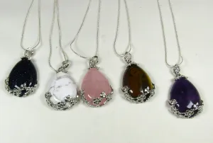 Fancy Gemstone Pendant Necklace