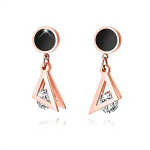 Geometric Triangle Drop Earrings