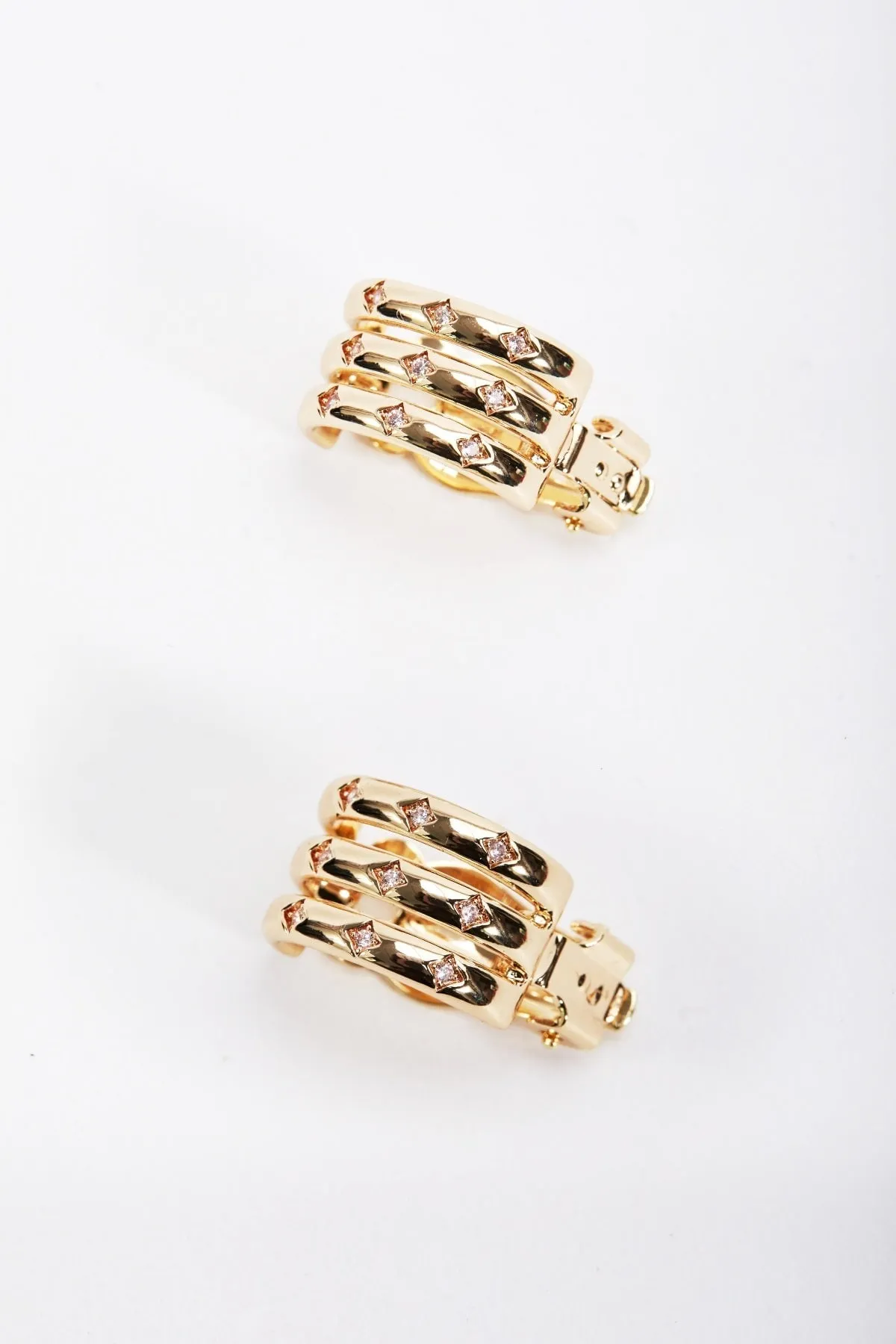 Gold Clip On Earrings