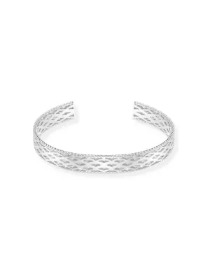 Graceful Mini Cuff Bracelet in Silver