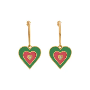 Heart Beat Hoops Green