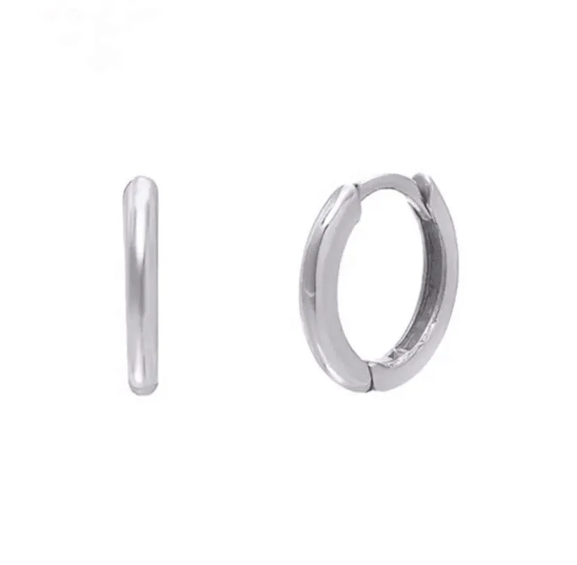 Huggie Hoop Silver