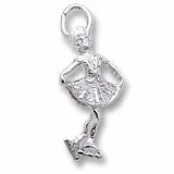 Iceskater Charm In Sterling Silver