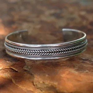 Lanna Illusions Sterling Silver Cuff Bracelet