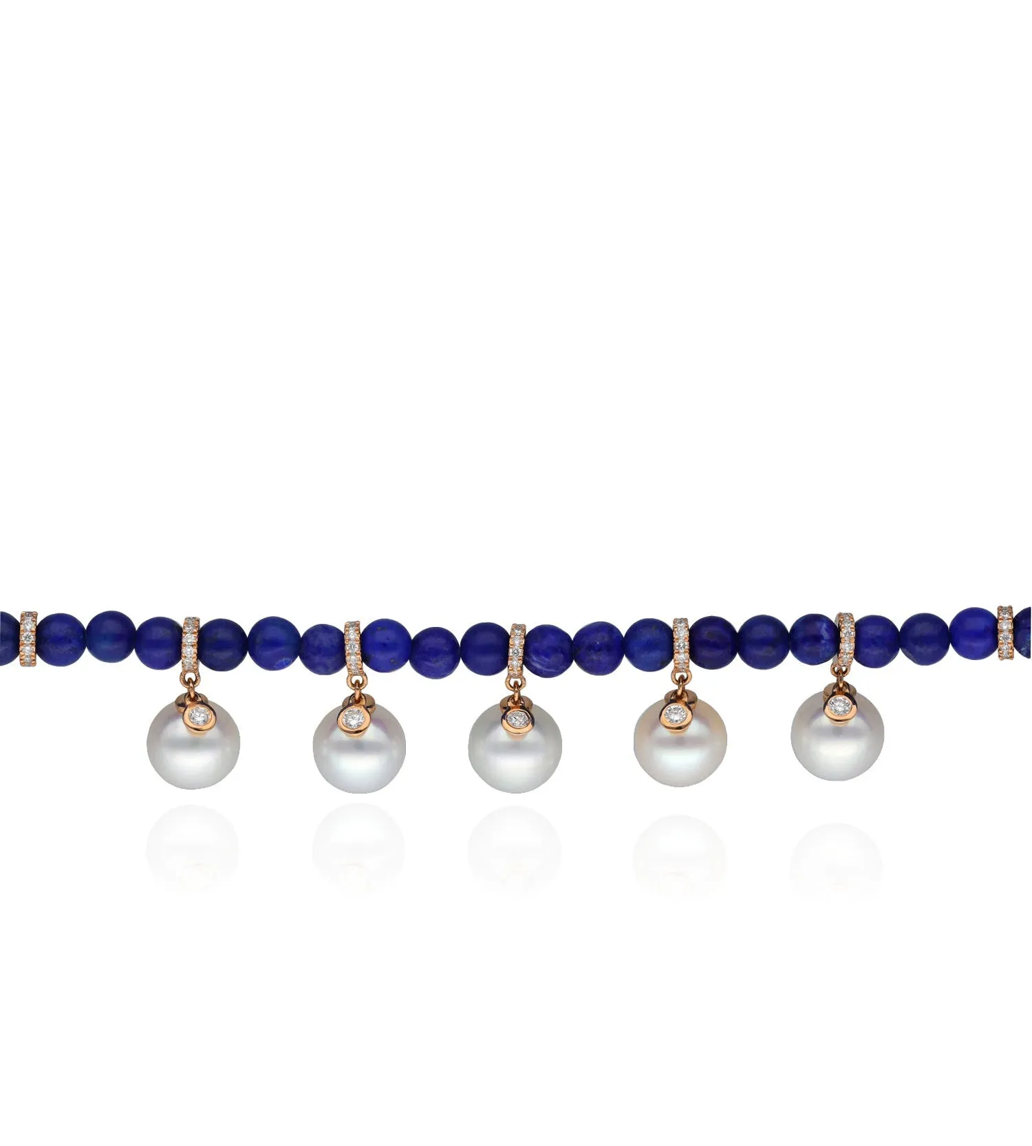 Lapis perlée bracelet