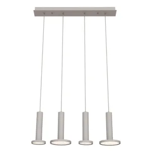 Luna 36 in. LED Pendant Light White Finish