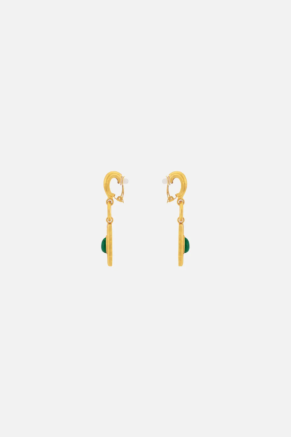 MAYAN MALACHITE EARRINGS MULTI