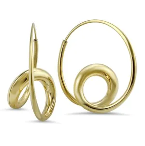 Michael Good 18K Yellow Gold Medium Single Loop Earrings