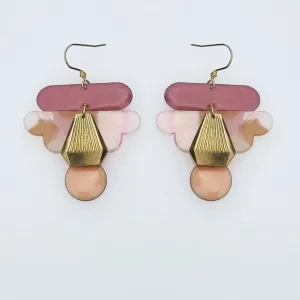 Middle Child: Elope Earrings Pink & Peach