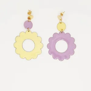 Middle Child: Elton Earrings Lemon Lilac