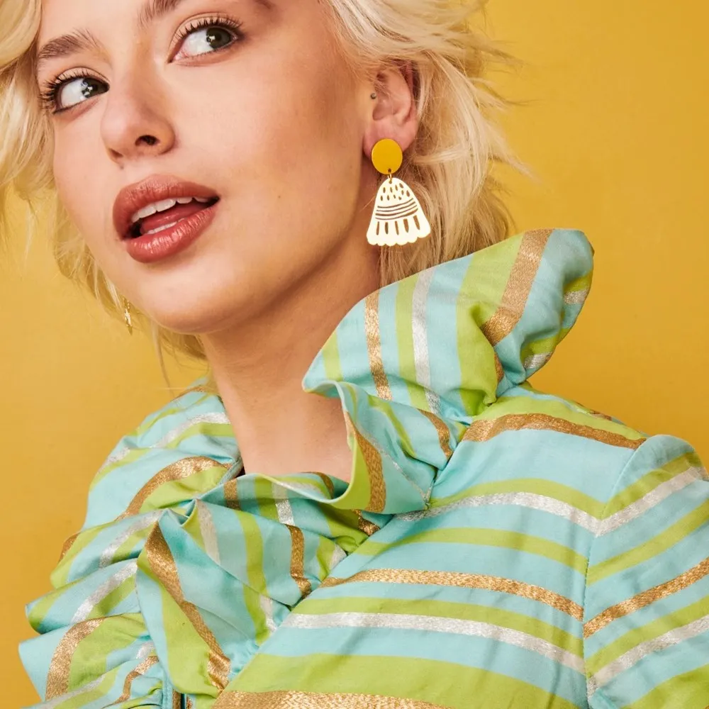 Middle Child: Poppy Earrings Yellow