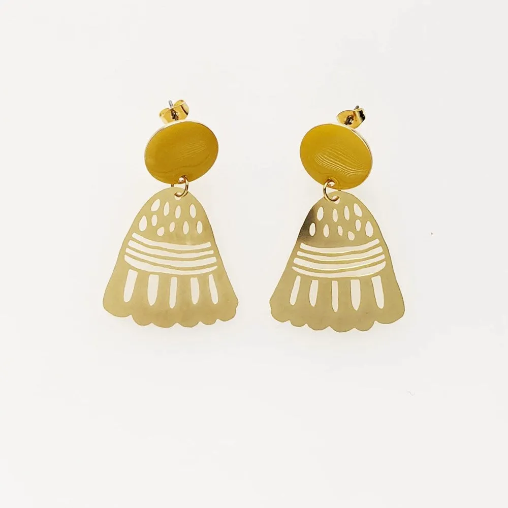 Middle Child: Poppy Earrings Yellow