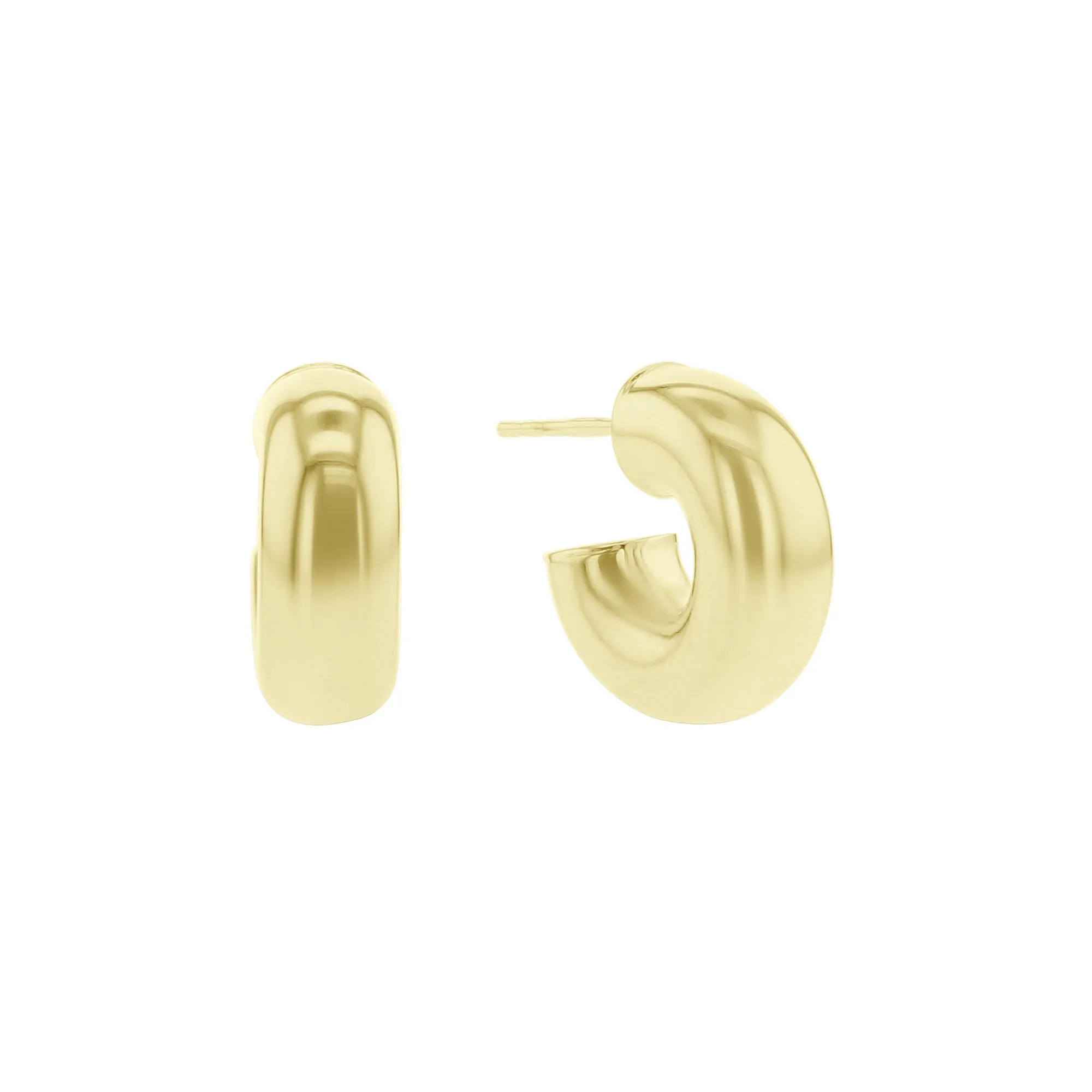 Mini Gold Chunky Hoop Earrings