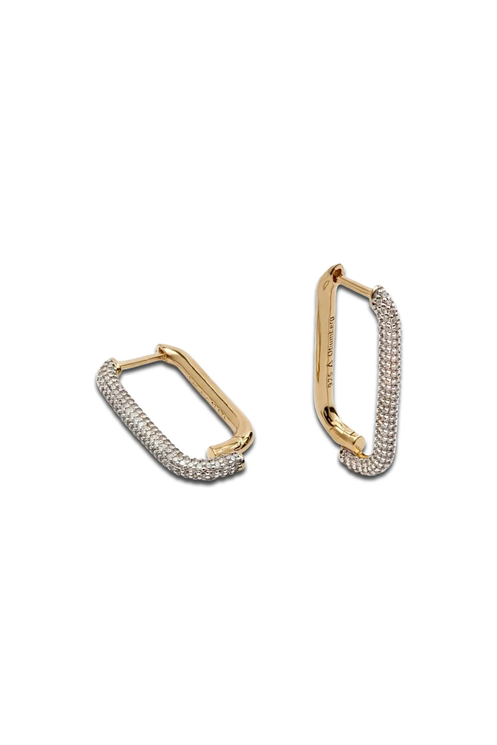 Mosaic Pave Hoops