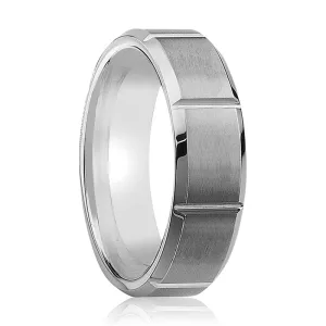 NILES | Tungsten Ring Multiple Vertical Groove