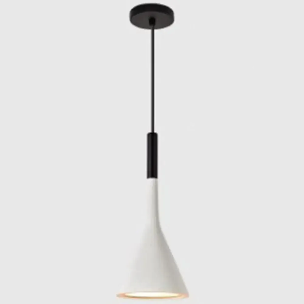 Nordic Modern Resin Tapered Hanging Light - Stylish 1-Light Restaurant Pendant Lamp