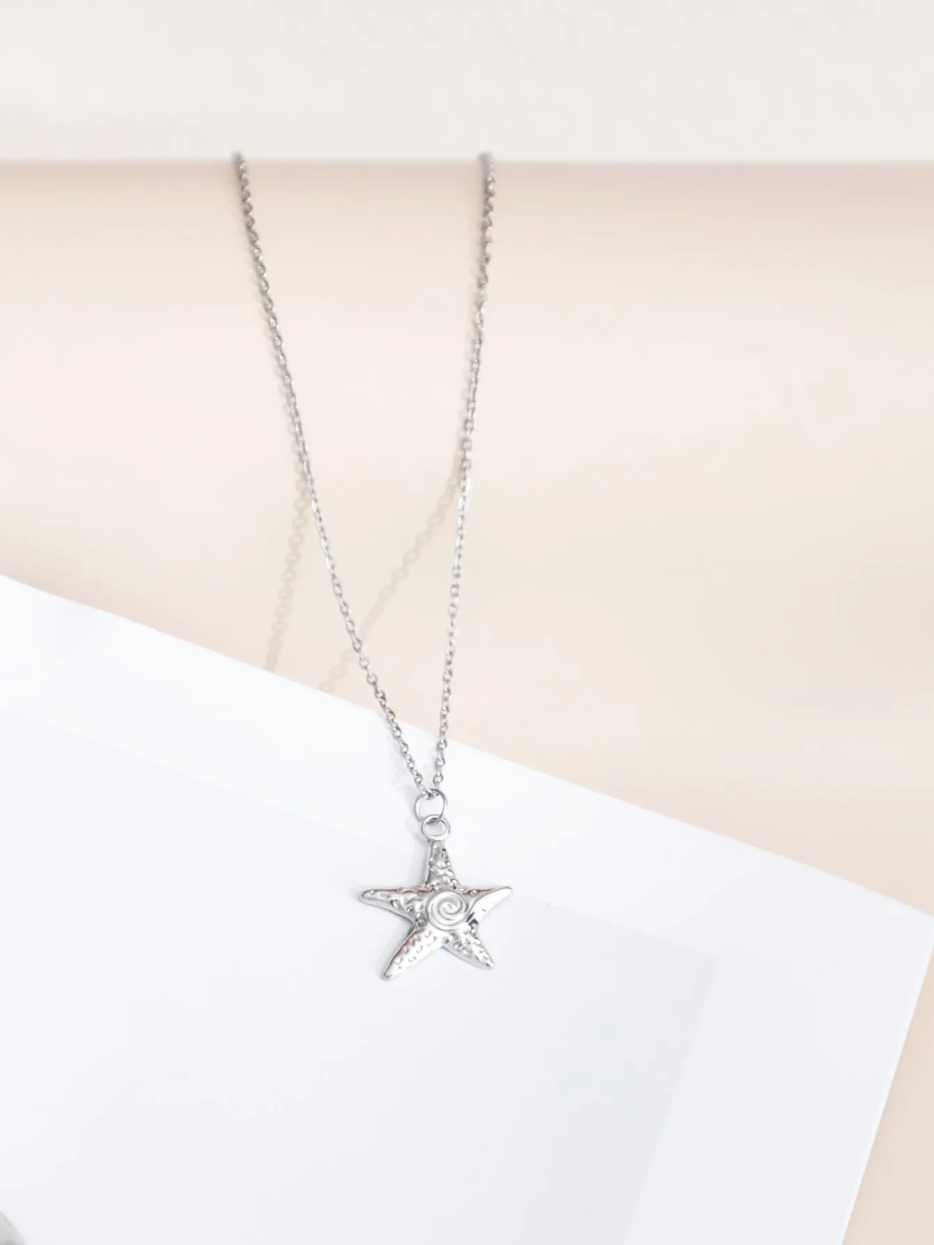 Ocean Style Starfish Necklace Dainty Necklace Elegant Jewelry Creative Necklace