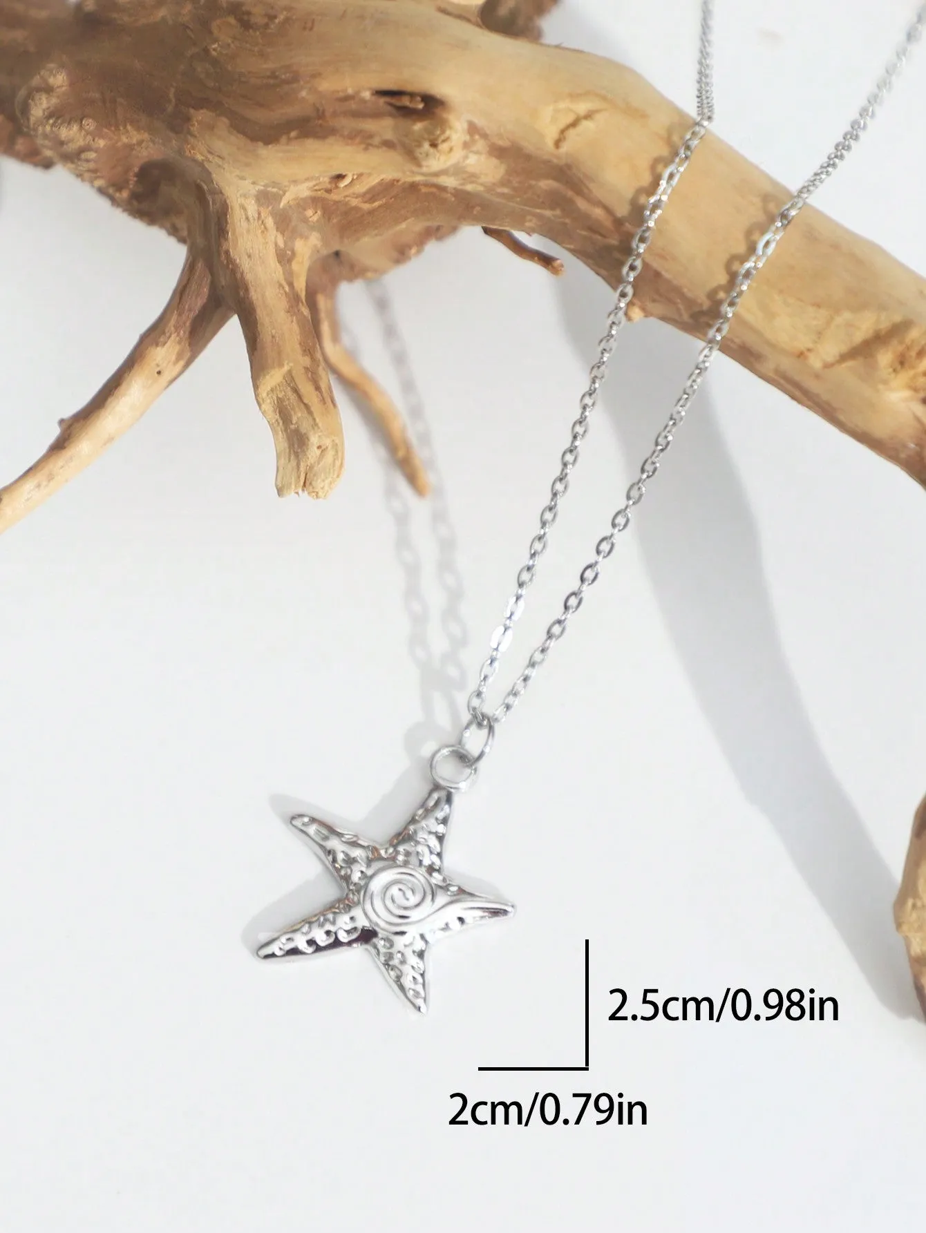 Ocean Style Starfish Necklace Dainty Necklace Elegant Jewelry Creative Necklace