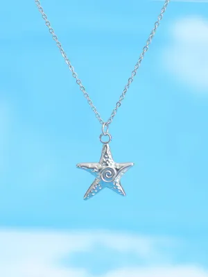 Ocean Style Starfish Necklace Dainty Necklace Elegant Jewelry Creative Necklace