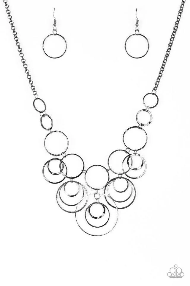 Paparazzi Necklace ~ Break The Cycle - Black